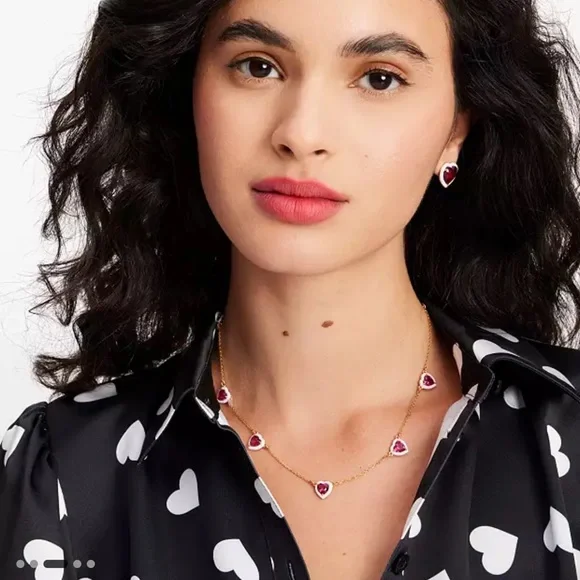 $148 Kate Spade Sweetheart Station Necklace - Picture 4 of 7